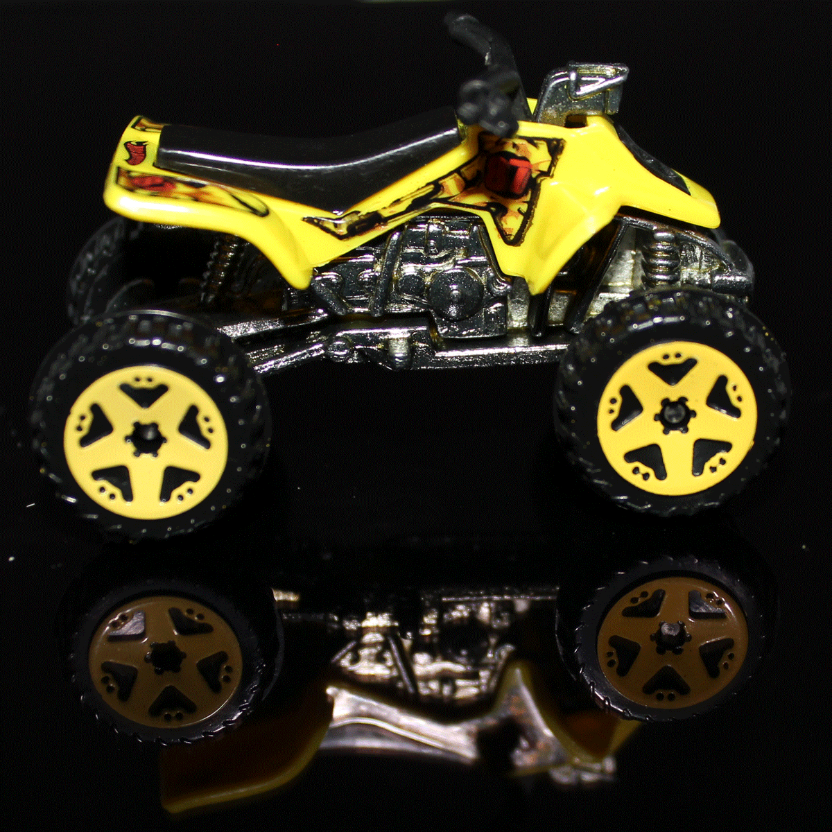 Hot-Wheels-Motorcycle-ATV-H9075-Yellow