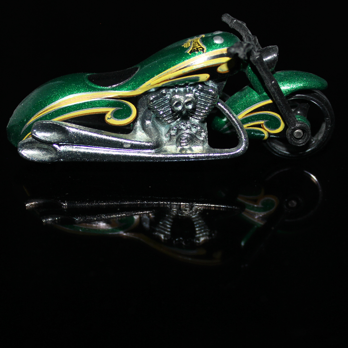 Hot-Wheels-Motorcycle-Scorchin-Scooter-J3480-Green